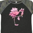 thumbnail image 4 of Inktastic Flamingo Ballerina in Tutu and Ballet Toe Shoes Boys or Girls Toddler T-Shirt, 4 of 5