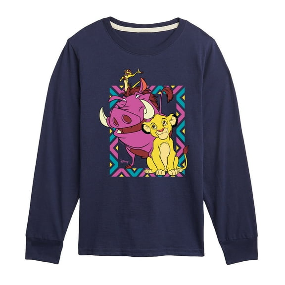 Disney - The Lion King - No Worries Rest Of Your Days - Toddler & Youth Long Sleeve Graphic T-Shirt