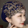 thumbnail image 2 of kurtrusly Bonnet de Mode pour Femmes Confortable Chapeau de Chimiothérapie Anti-Cancer Bleu Foncé 1Set, 2 of 6