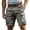 Gray, variant on Admvng Men's Cargo Shorts Casual Workout Elastic Waist Big And Tall Summer Active Short Pants With Pocket Size S-4XL
