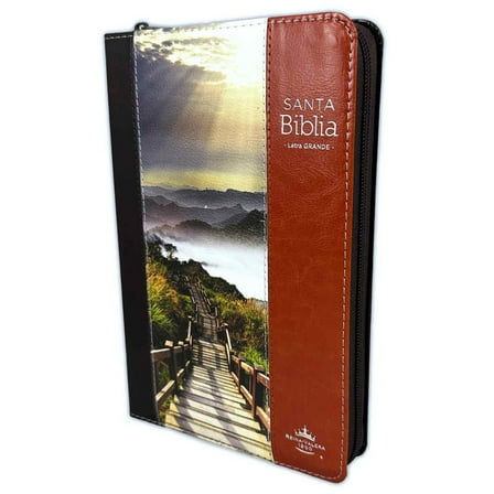 Biblia Camino Letra Grande 12 puntos con Cierre RV1960 duotono cafe con indice