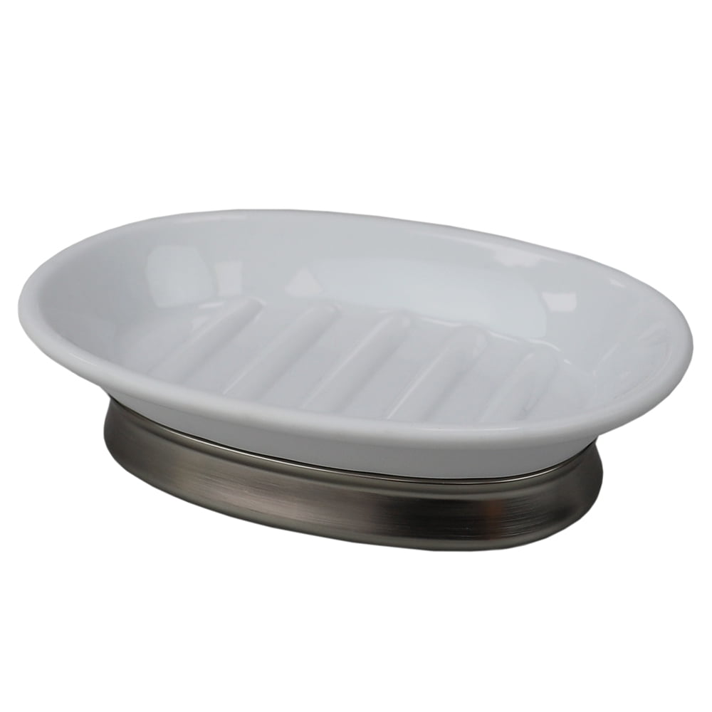 Ridged Soap... InterDesign Plastic Bar Soap Dish for Bathroom Sink or Shower 