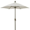 thumbnail image 6 of 7.5 Hex Home Patio Umbrella 6 Rib Crank White with Beige spun acrylic canopy, 6 of 8