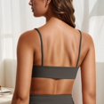 thumbnail image 3 of Lixiuxyad Women's Yoga Bra With Removable Pads For Running Fitness Workout Seamless Comfort Support Activewear Sports Top,Bras for Women Gray L, 3 of 7