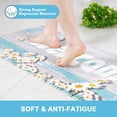 thumbnail image 3 of Kitchen Rugs 2 PCS Cushioned Anti-Fatigue Kitchen Mats for Floor Non-Slip Waterproof Kitchen Mats Daisy Smiling Face on The Wooden Kitchen Floor Mat Washable for Kitchen, Home, Office, Laundry, 3 of 5