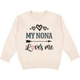 thumbnail image 2 of Inktastic My Nona Grandma Loves Me Girls Toddler Sweatshirt, 2 of 4