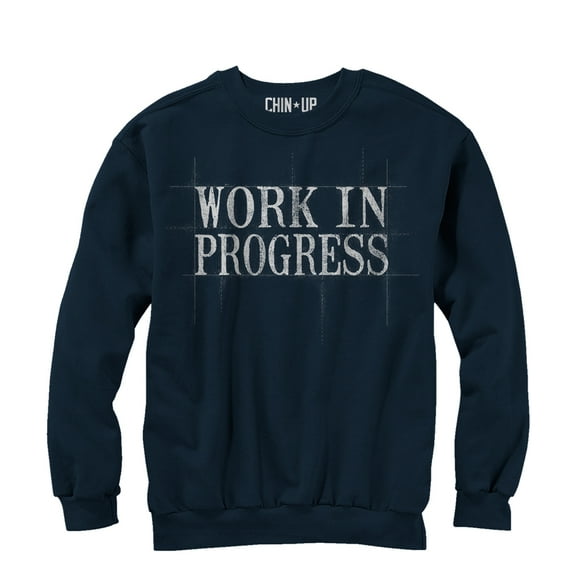 Women's CHIN UP Work in Progress  Sweatshirt Navy Large