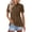 Brown #27, variant on Summer Tops for Women Short Sleeve Polo Shirts Buttons Collared Wicking Tops Quick Dry Casual Golf Shirt with Chest Pocket