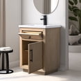thumbnail image 2 of Vanity Art 24" Single Bathroom Vanity with Sink, Freestanding Bath Storage Cabinet with Ceramic Top, 2 of 3