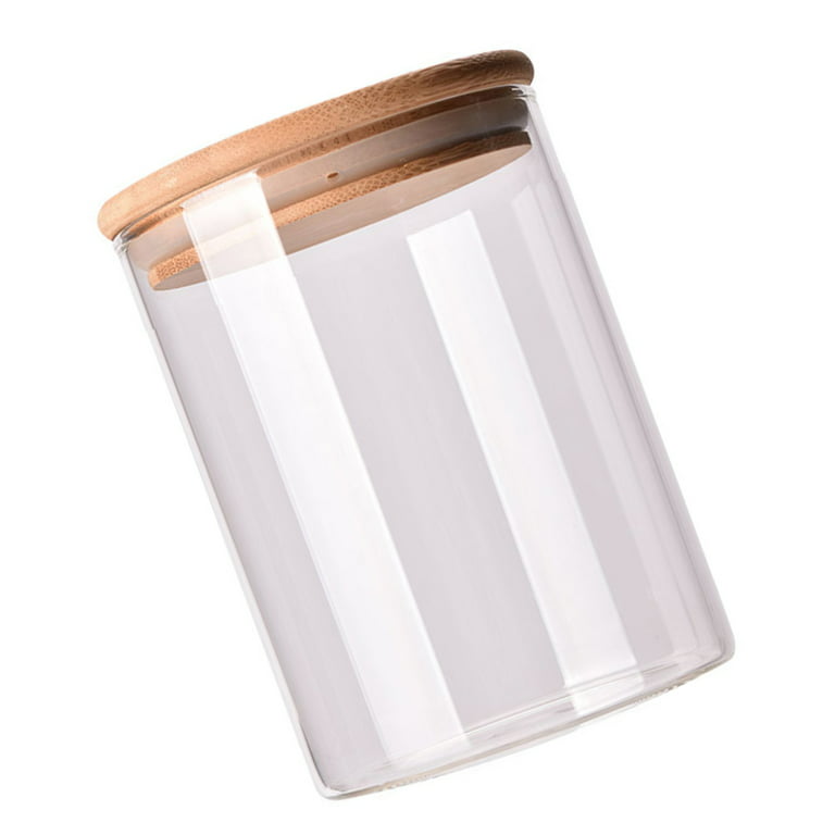 Glass Jar Loose Tea Coffee Bean Sugar Salt Food Storage Container