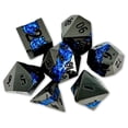 thumbnail image 1 of Sage's Portal Metal Riftstone DND Dice 7-PC Polyhedral Dice Set for DND TTRPG Dungeons and Dragons Pathfinder Oversized Designer Dice (Gloss Black/Chartreuse), 1 of 5
