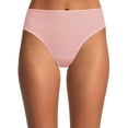 thumbnail image 2 of No Boundaries Juniors' Ribbed Cotton Hi Cut Bikini, 3-Pack, Sizes XS-XXL, 2 of 3
