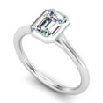 thumbnail image 4 of Best Jewel 1.8 Ct Emerald Cut Moissanite Engagement Ring - 14K White Gold Plated Bezel Set - Stunning Wedding Ring for Women - Perfect Gift for Her on Birthday, Anniversary, and Proposal, 4 of 5