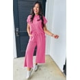 thumbnail image 5 of Stylish and Comfortable Two-Piece Set: Solid Corded Knit Top and Relaxed Wide Leg Pants | [ZhiHiMeRi] | (US 4-6)S, 5 of 5