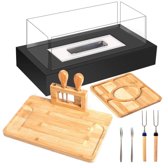 Smores Maker Kit with Charcuterie Boards, Perfect Engagement Gift for Couples, Ideal for Weddings, Housewarmings, White Elephant, Bridal Showers & Christmas