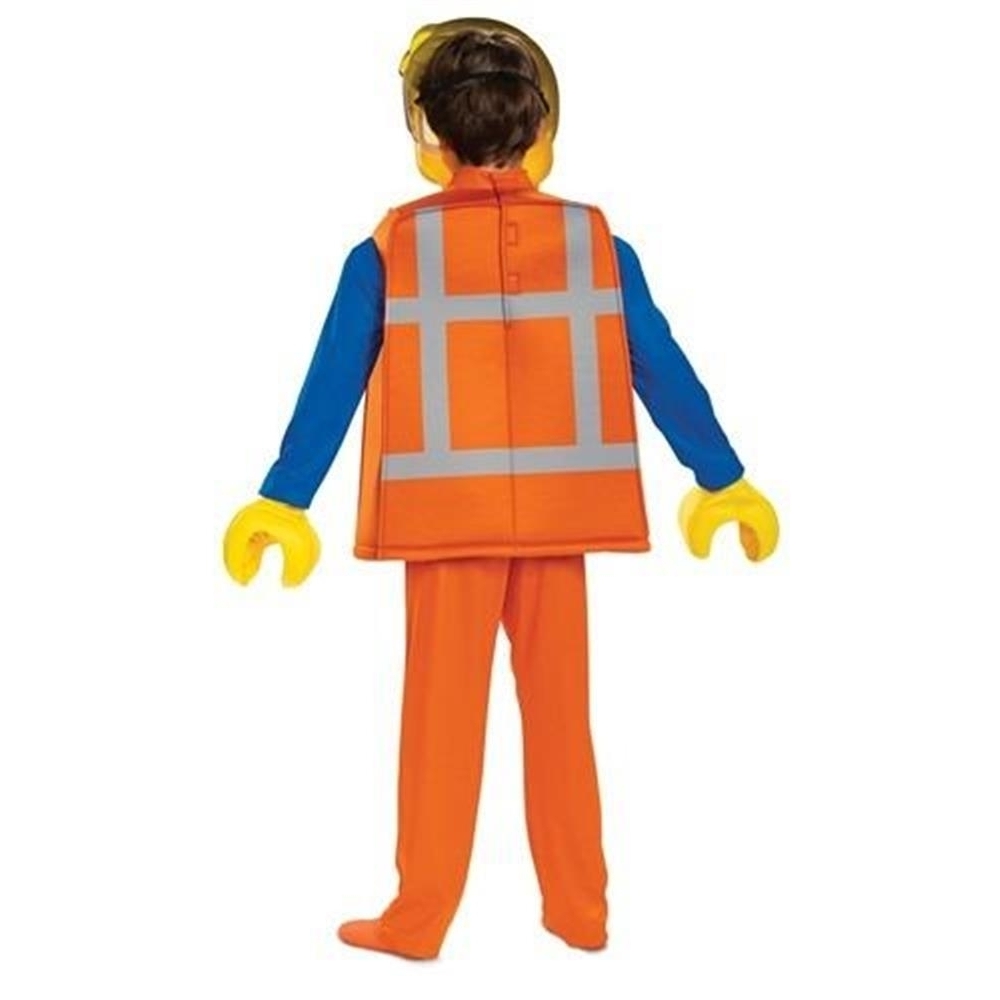 LEGO Emmet Deluxe Costume for Children with Minifigure Tunic and Mask, Boys 4-6