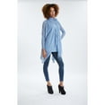 thumbnail image 2 of Fantazia Womens Long Sleeve Tunic Tops Garment Dyed with Scarf, 2 of 3