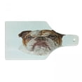 thumbnail image 1 of English Bulldog Cutting Board, Polygonal Bulldog Design with Geometric Triangles Abstract Animal Drawing, Tempered Glass Cutting and Serving Board, Wine Bottle Shape, Brown Beige, by Ambesonne, 1 of 1