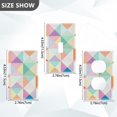 thumbnail image 7 of Yayeee Toggle Light Switch Wall Plate 1-Gang 4.5"x2.7" Home Decorative Outlet Cover, Abstract Geometric, 7 of 7