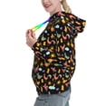 thumbnail image 2 of Fotbe Flowe Rooster Pattern Womens Long Sleeve Hoodie, Pullover Hooded Sweatshirt, Kangaroo Pocket Hoodie with Eye-catching Drawstrings-XX-Large, 2 of 7