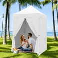 thumbnail image 2 of COOS BAY 5x5 Instant Pop Up Canopy Tent with 4 Removable Sun Walls, Lightweight Compact Portable Canopy with Carry Bag,White, 2 of 9