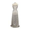 thumbnail image 2 of Zelouf Ravie Foil Lace , Sewing, DIY, Crafts Fabric by the Yard, Calm Grey, 7 Yard, 2 of 2