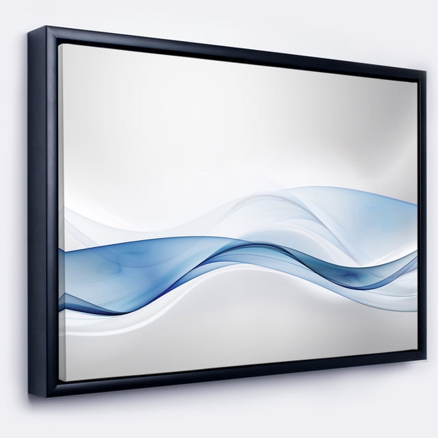 Designart - Vague d'Eau 3D - Impression sur Toile Encadrée Abstraite