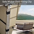 thumbnail image 3 of 10 Pc Outdoor Garden Rattan Wicker Furniture Alignment Fastener Sofa Clip Connector Suitable Compatible With Ra Banmo, 3 of 5