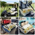 thumbnail image 6 of Golf Cart Seat Covers for 2 Seater,Sunflower Microfiber Cart Seat Towel Blanket,Summer Eucalyptus Botanical Spring Floral Absorbent Breathable Non Slip Bench Seats Protector for Golf Course 51"x31", 6 of 9
