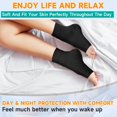 thumbnail image 4 of 2 Pairs Ankle Brace Compression Sleeves - 8-15 mmhg Open Toe Compression Socks with Arch Support for Women & Men , Relief for Swelling, Plantar Fasciitis, and Sprains – Step into Comfort and Stability, 4 of 7