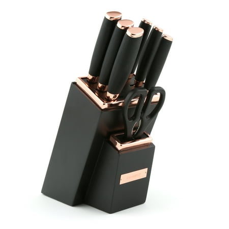 Cambridge Silversmiths Black & Copper 8-Piece Knife Set with