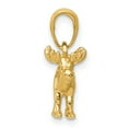 thumbnail image 2 of Saris and Things 14K Yellow Gold 3-D Moose Pendant, 2 of 7