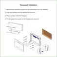 thumbnail image 4 of Electric Fireplace 42 Inch Recessed Wall Mounted with Remote, Multi-Color Flame & LED Heater | Tempered Glass+Sheet Metal+Plastic, 4 of 15