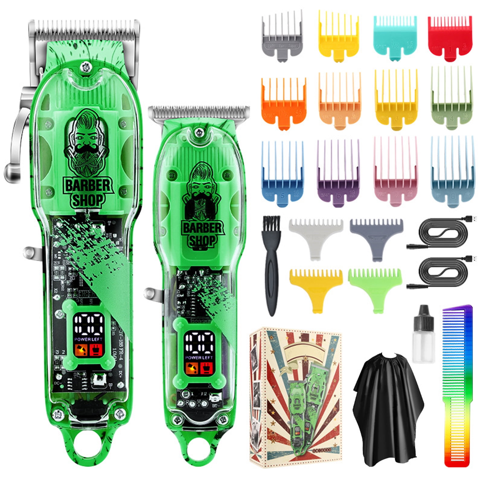 Abanopi Electric Hair Clippers Cordless Hair Trimmer Men's Haircut Kit