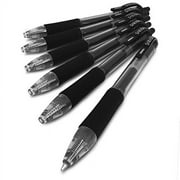 Zebra Sarasa - 0.7mm Retractable Gel Ink Rollerball Pen - Set of 6 - Black Ink