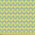 thumbnail image 2 of Ambesonne Chevron Fabric by the Yard Upholstery, Tribal, 1 Yard, Yellow Pale Grey, 2 of 5