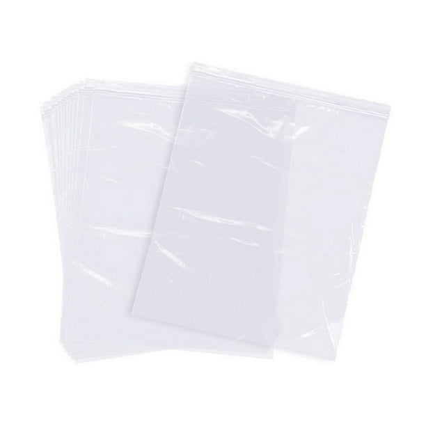Reclosable Plastic Bags - 120-Pack 2-Gallon Resealable Poly Bags, Heavy ...
