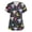 Dark Gray, variant on Scrubs for Women Oversized Short Sleeve V Neck Nurse Scrubs Animal Printed Stretch Medical Shirts Casual Lightweight Womens Uniform Tops with Pockets, Sky Blue S