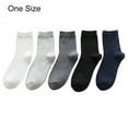 thumbnail image 6 of D-GROEE 5 Pairs Mens Socks Long Socks for Men|Cotton Dress Socks Anti-Sweat|Sports Crew Socks, 6 of 8
