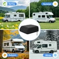thumbnail image 6 of RV Air Conditioner Cover, 600D Oxford Fabric, for Dometic Brisk II & Coleman Mach Series, Waterproof, Tear and Fade Proof, Travel Trailer AC Cover with Free 5 Automotive Detail Brushes, 6 of 6