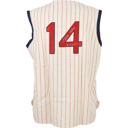MLB - Pete Rose Autographed 1963 Jersey | Details: Cincinnati Reds, 4256 Inscription