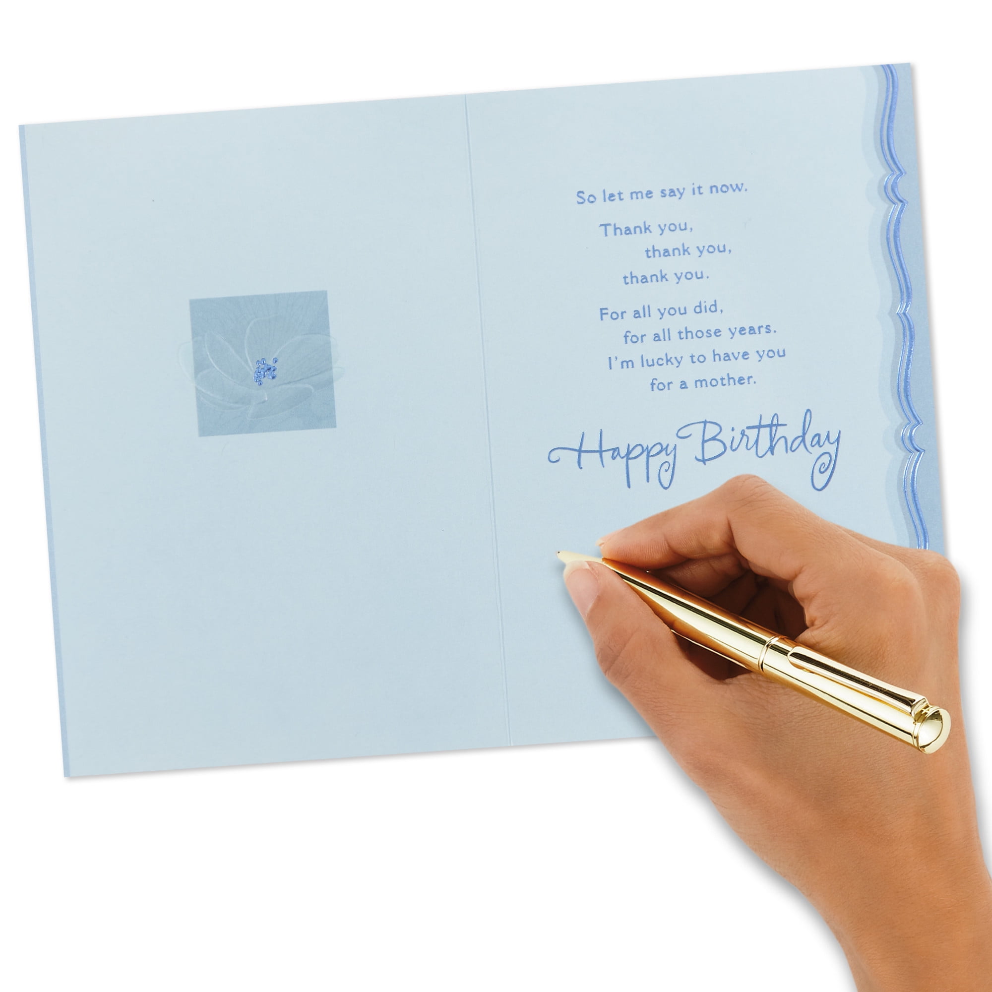 Hallmark Birthday Card for Mom (Many Thanks), 1 count