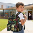 thumbnail image 3 of KUIFORTI Dinosaur Green Toddler Backpack Boys Kids School Bag with Side Pockets Adjustable Straps Lightweight for Preschool Kindergarten Back to School Supplies, 3 of 7