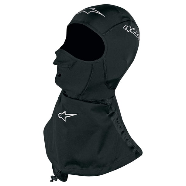 Pasamontañas Alpinestars Winter Touring, color negro, certificado DOT