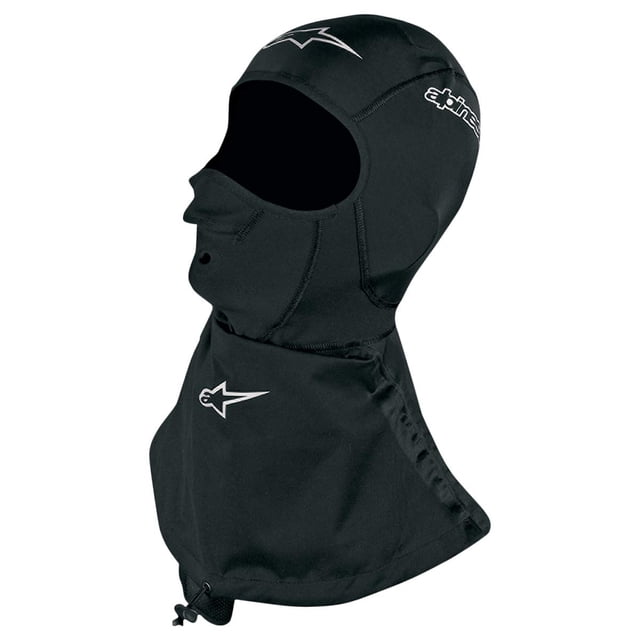 Pasamontañas Alpinestars Winter Touring, color negro, certificado DOT