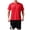 Red, variant on Ketyyh-chn99 Mens 2 Piece Zip Tracksuit Polo Shirt and Shorts Sets Mens Summer Casual Sportswear Short Sleeve Round Neck Top Shorts Two Piece Set Size for L,Red