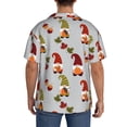 thumbnail image 3 of Yiaed Cute Autumn Gnomes Print Mens Casual Wrinkle Free Shirts Short Sleeve Button Down Summer Stretch Dress Shirt-Large, 3 of 5
