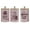 Pink, variant on 3pcs Vintage Kitchen Storage Jars Set Convenient for Coffee Sugar Storage