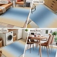 thumbnail image 6 of Light Blue Khaki Ombre Area Rugs 3x5 for Living Room, Modern Abstract Art Gradient Non Slip Washable Rug Runner, Low Pile Indoor Floor Carpet Mat Bathroom Rugs for Bedroom, Kids Room, 6 of 9