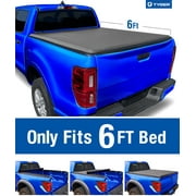 Tyger Auto T1 Soft Roll-up Truck Bed Tonneau Cover Compatible with 1982-2013 Ford Ranger; 1994-2010 Mazda B-Series | Fleetside 6' Bed | TG-BC1F9025 | Vinyl